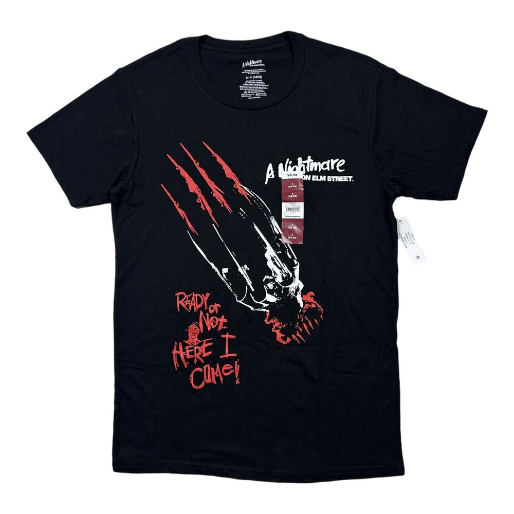 Nightmare on Elm Street ‘Ready or Not Here I Come’ Black T-Shirt